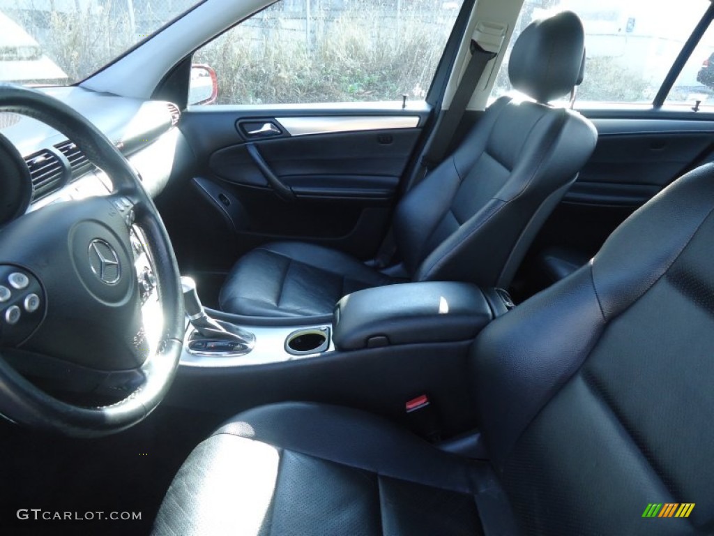 Black Interior 2005 Mercedes-Benz C 230 Kompressor Sedan Photo #59006622