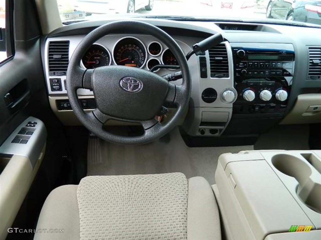 2008 Tundra CrewMax - Black / Beige photo #15