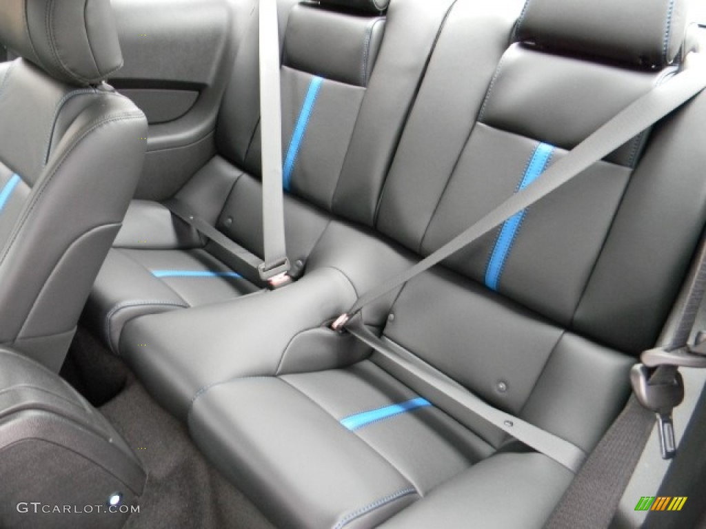 Charcoal Black/Grabber Blue Interior 2012 Ford Mustang GT Premium Coupe Photo #59008252
