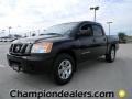 2008 Galaxy Black Nissan Titan XE Crew Cab  photo #1