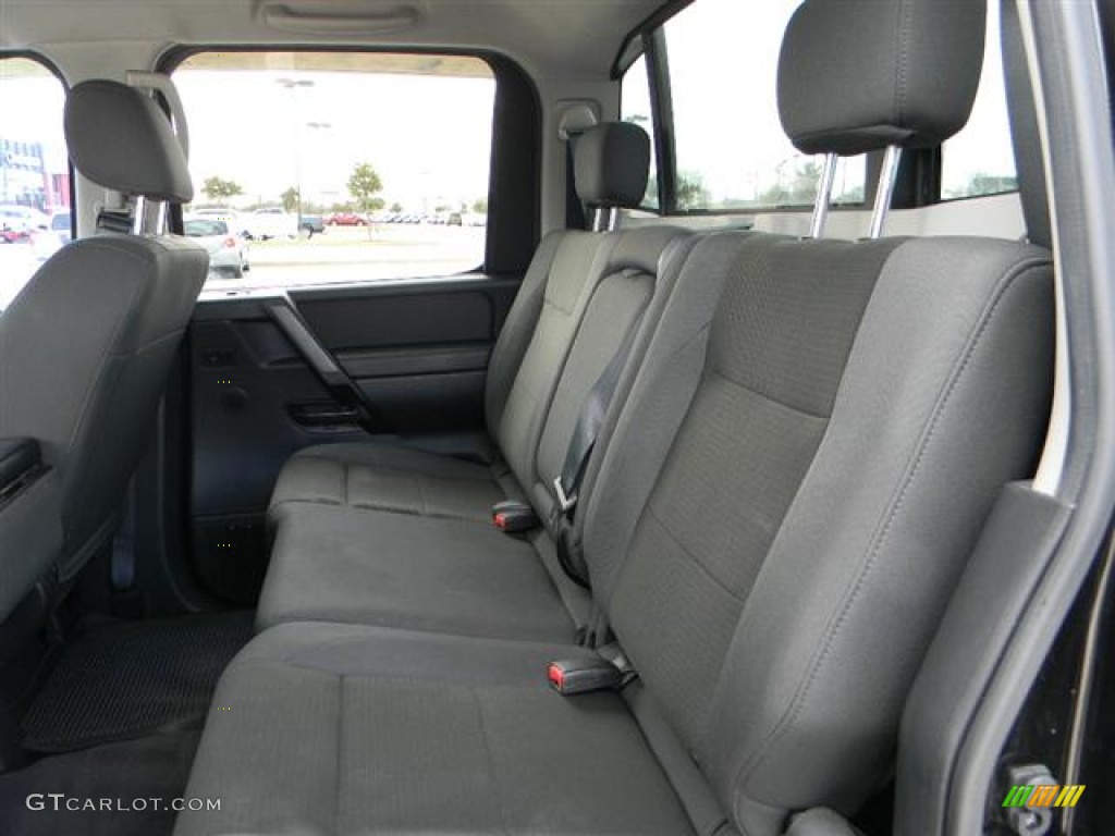 2008 Titan XE Crew Cab - Galaxy Black / Charcoal photo #12