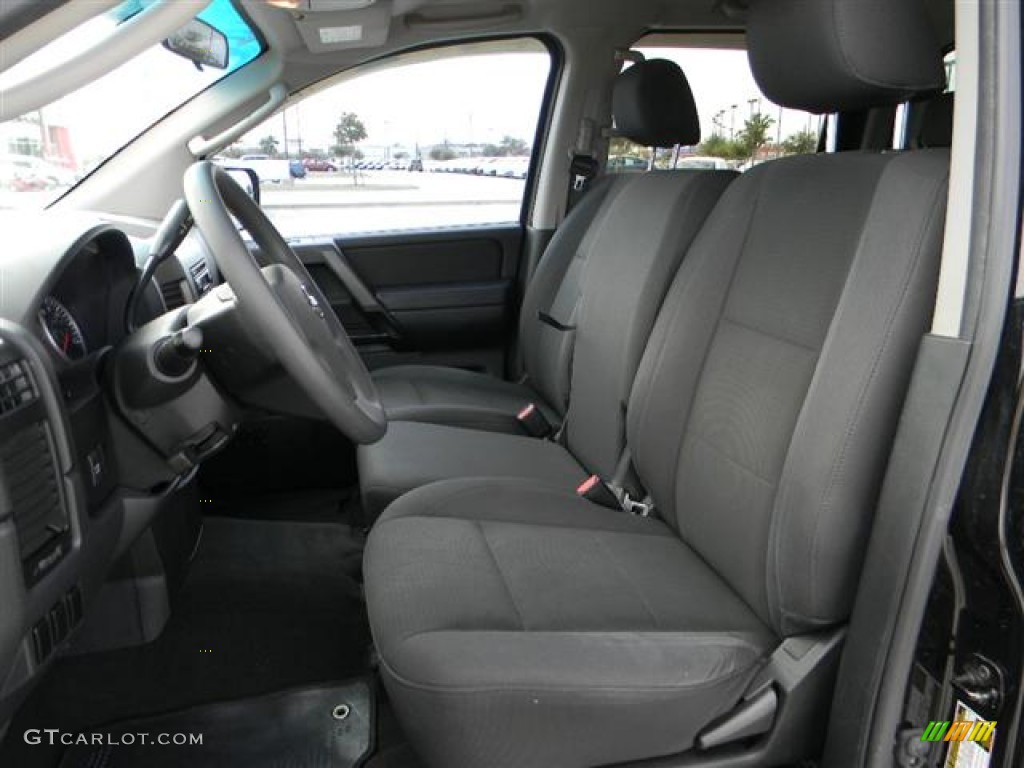 2008 Titan XE Crew Cab - Galaxy Black / Charcoal photo #17