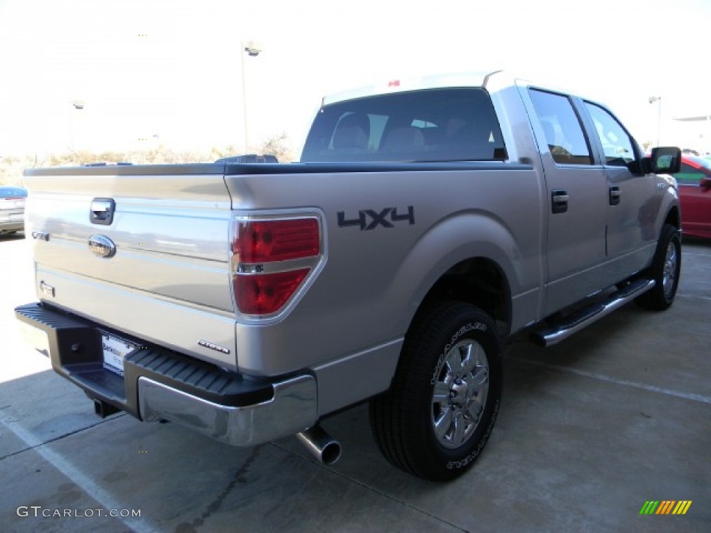 2011 F150 XLT SuperCrew 4x4 - Ingot Silver Metallic / Steel Gray photo #3