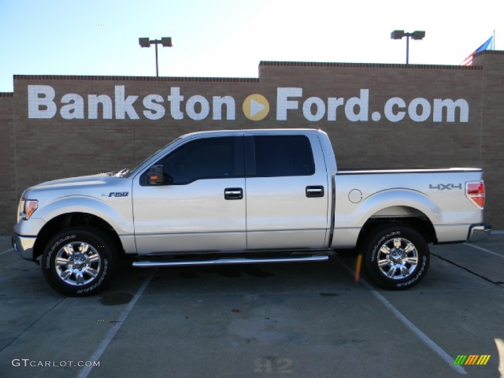 2011 F150 XLT SuperCrew 4x4 - Ingot Silver Metallic / Steel Gray photo #5