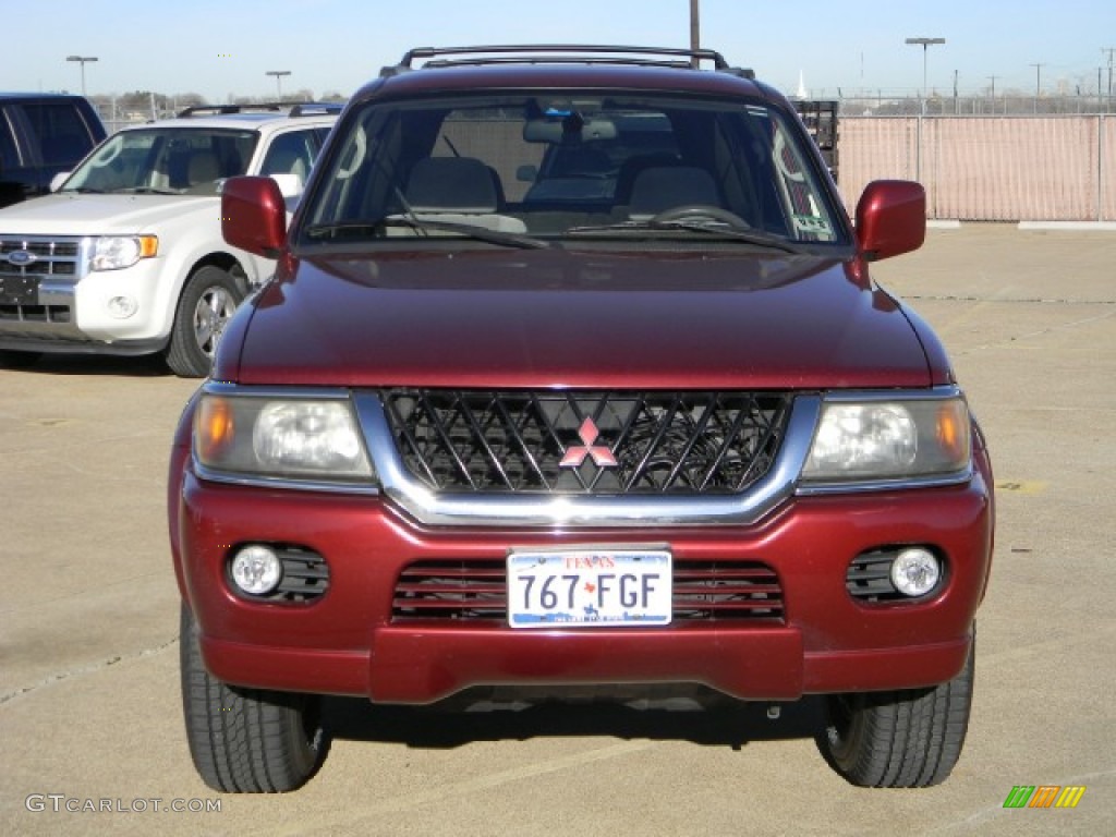 2000 Montero Sport Limited - Cambridge Red Pearl / Gray photo #2