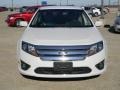 2011 White Platinum Tri-Coat Ford Fusion SEL V6  photo #2