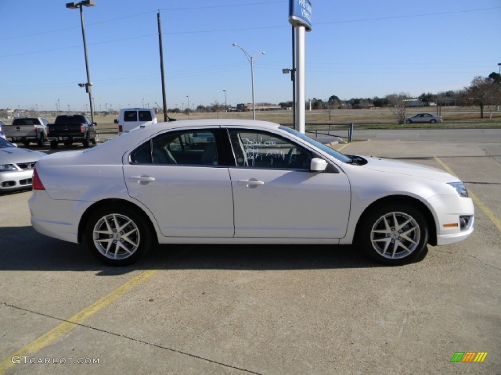 2011 Fusion SEL V6 - White Platinum Tri-Coat / Medium Light Stone photo #3