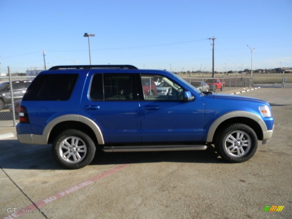 2010 Explorer Eddie Bauer - Blue Flame Metallic / Camel photo #3