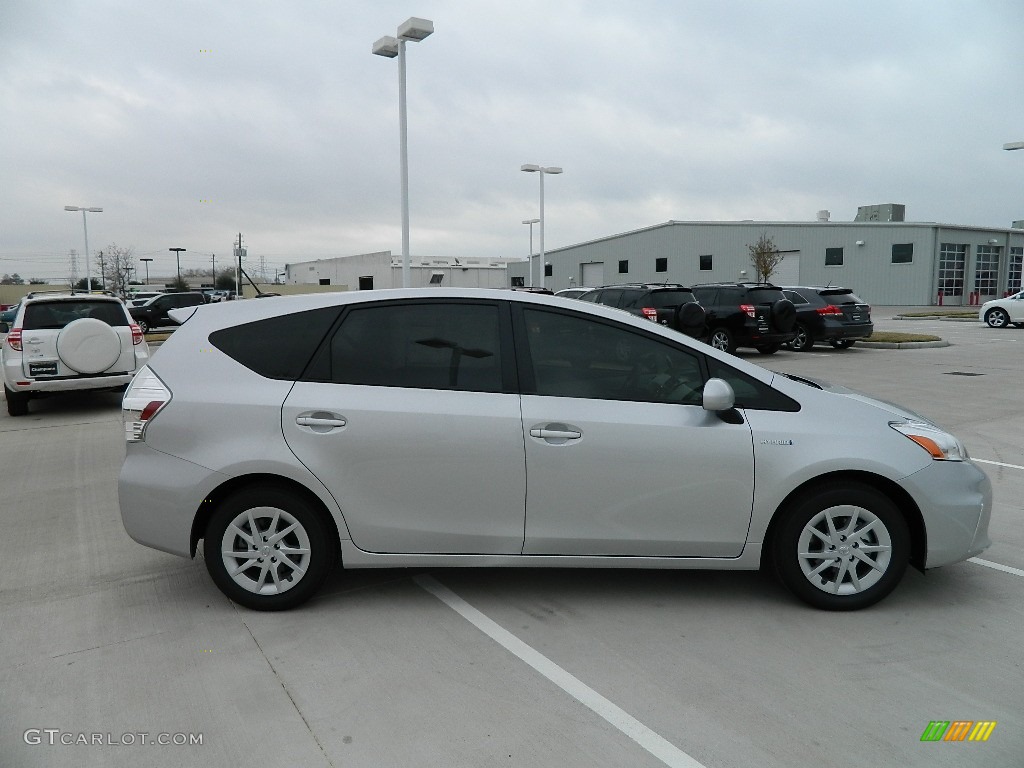 Classic Silver Metallic 2012 Toyota Prius v Three Hybrid Exterior Photo #59010737