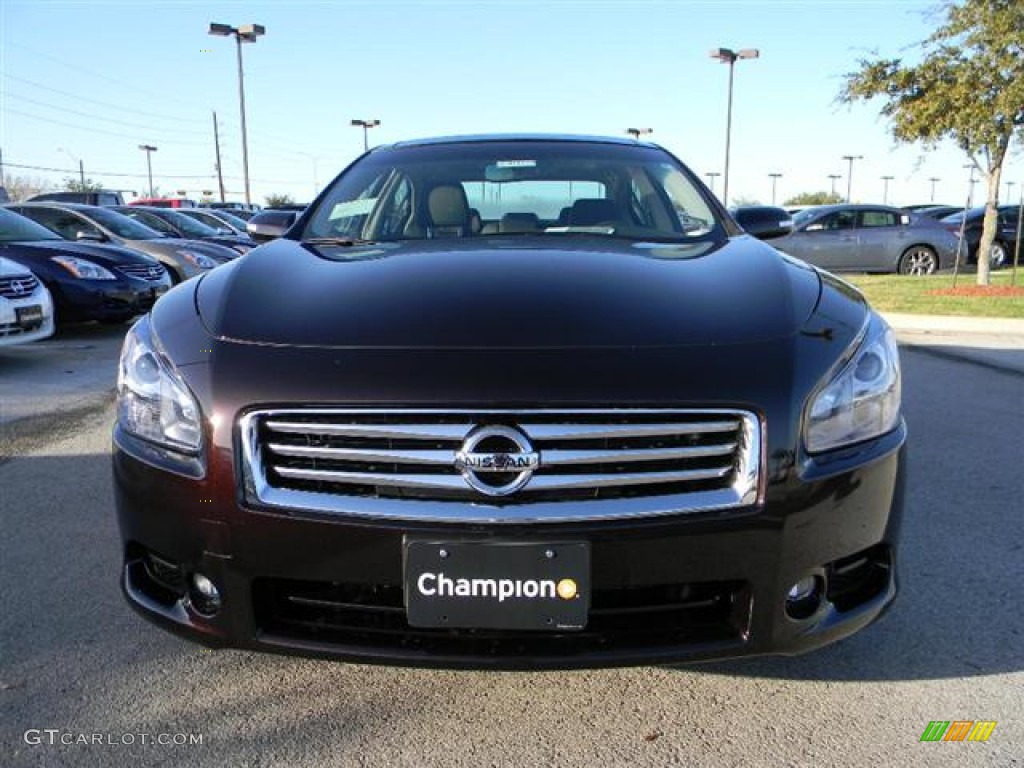 2012 Maxima 3.5 SV - Crimson Black / Charcoal photo #2