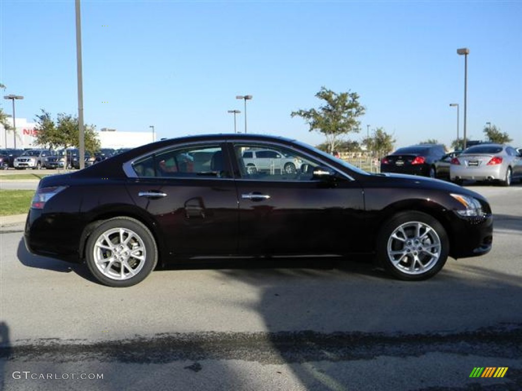 2012 Maxima 3.5 SV - Crimson Black / Charcoal photo #4
