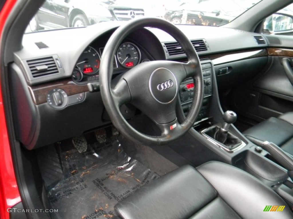 Black Interior 2004 Audi S4 4.2 quattro Sedan Photo #59012657