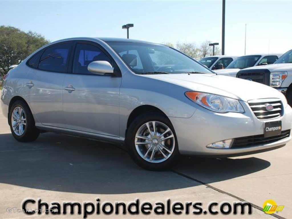 2009 Elantra SE Sedan - Quicksilver / Black photo #1