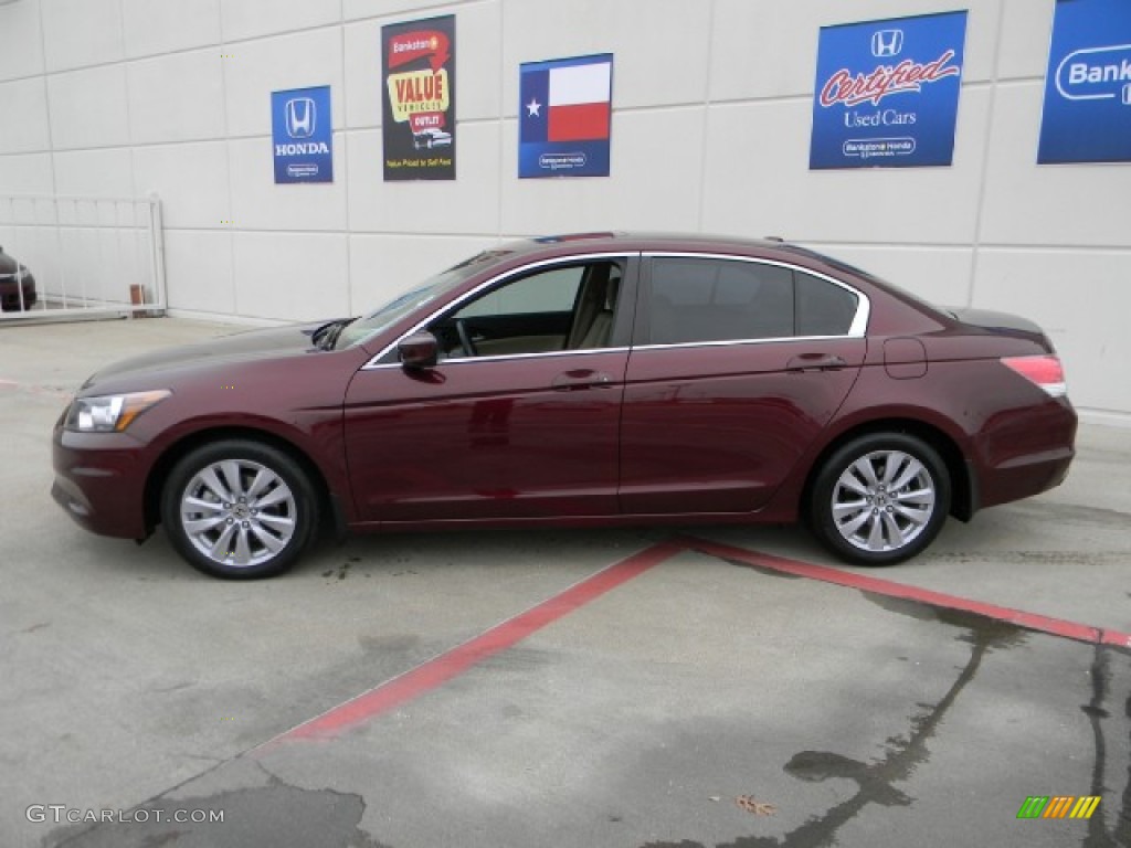 2011 Accord EX-L Sedan - Basque Red Pearl / Ivory photo #5