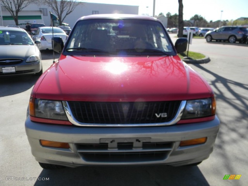 1998 Montero Sport LS - Cambridge Red Pearl / Beige photo #2