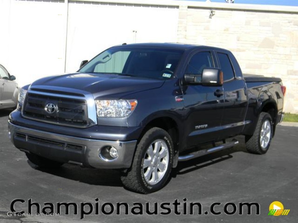 2010 Tundra SR5 Double Cab 4x4 - Slate Gray Metallic / Graphite Gray photo #1