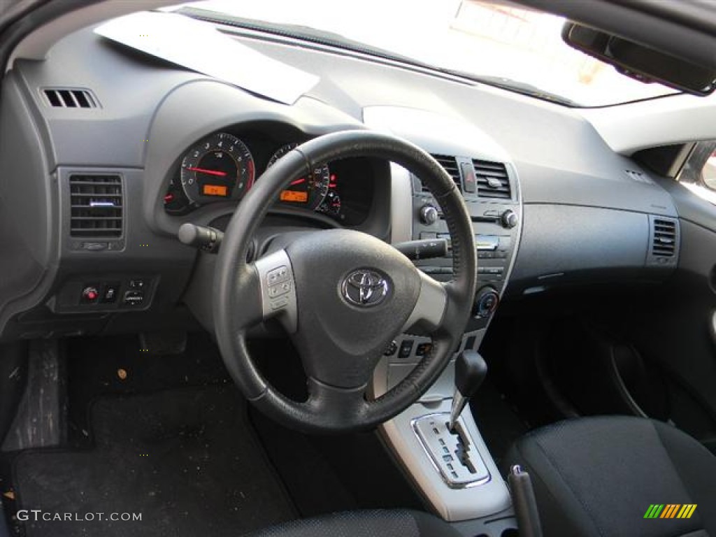 2010 Toyota Corolla S Dark Charcoal Dashboard Photo #59014052