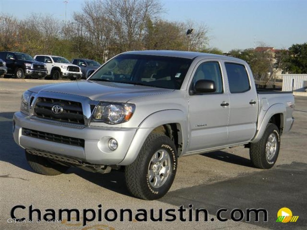 2009 Tacoma V6 TRD Double Cab 4x4 - Silver Streak Mica / Graphite Gray photo #1