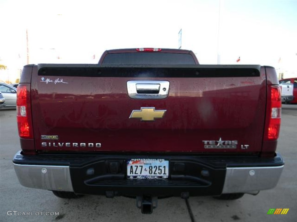 2009 Silverado 1500 LT Extended Cab - Dark Cherry Red Metallic / Ebony photo #6