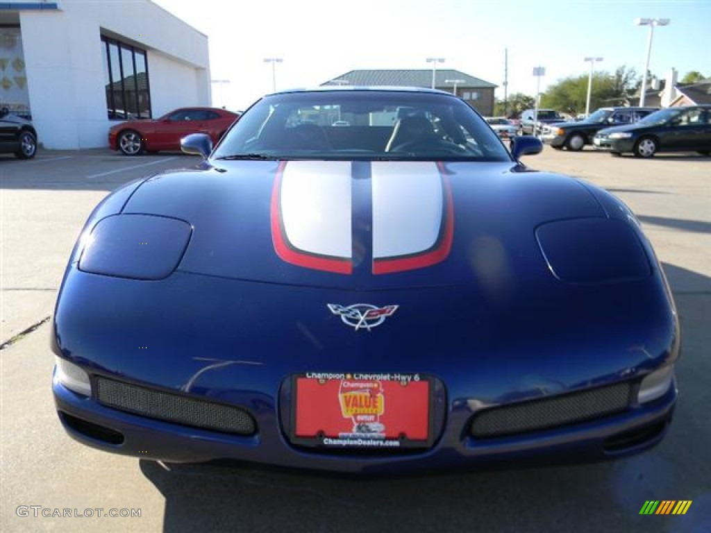 2004 Corvette Z06 - LeMans Blue Metallic / Black photo #2
