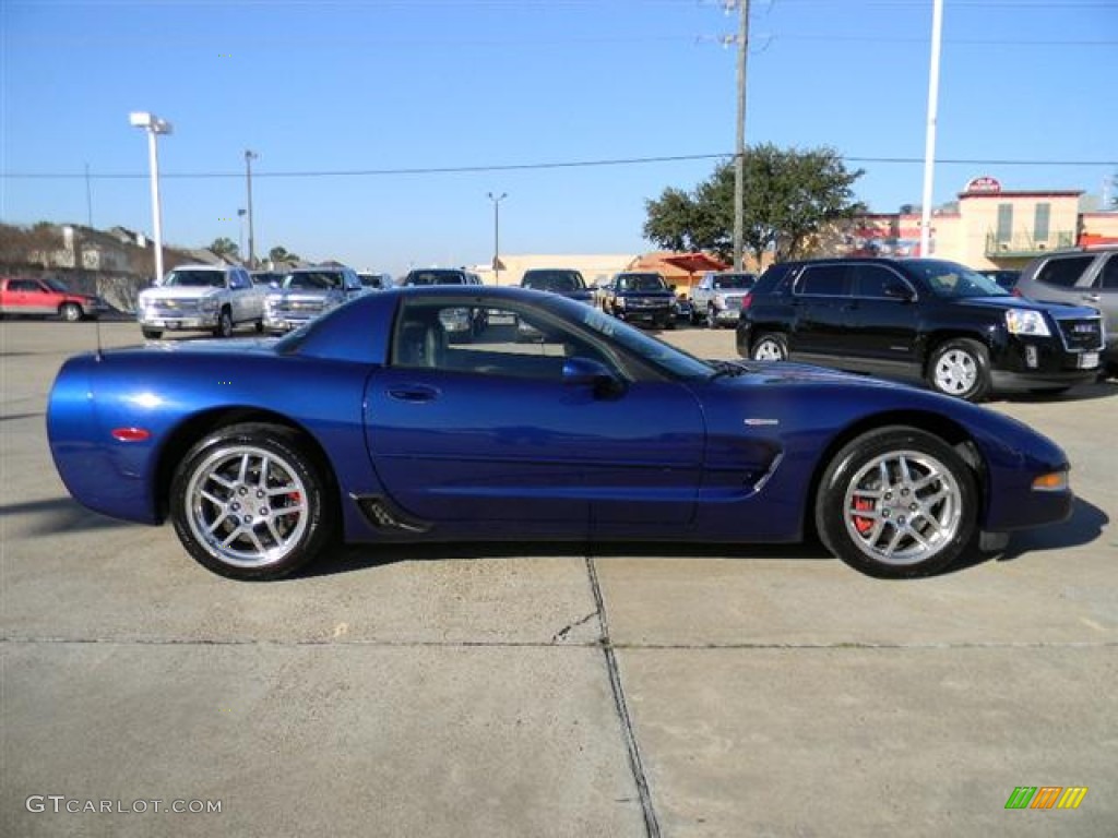 2004 Corvette Z06 - LeMans Blue Metallic / Black photo #4