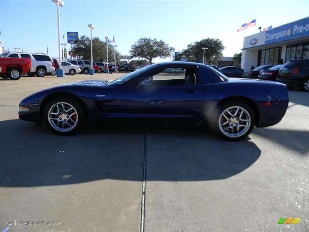 2004 Corvette Z06 - LeMans Blue Metallic / Black photo #9