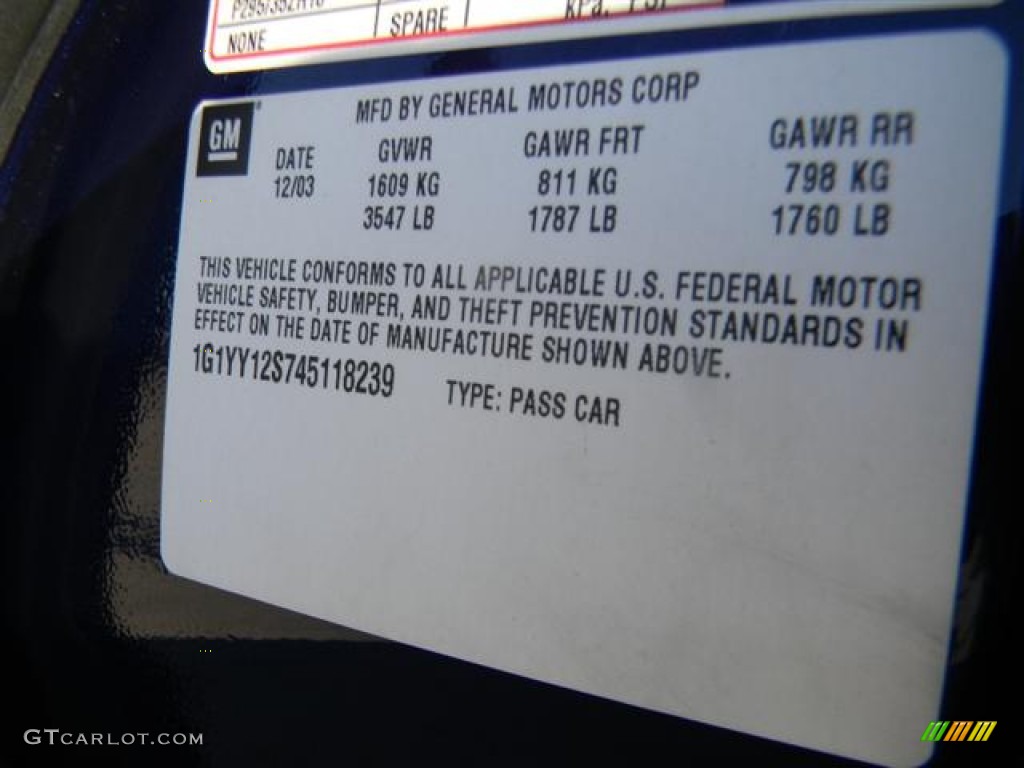 2004 Corvette Z06 - LeMans Blue Metallic / Black photo #23