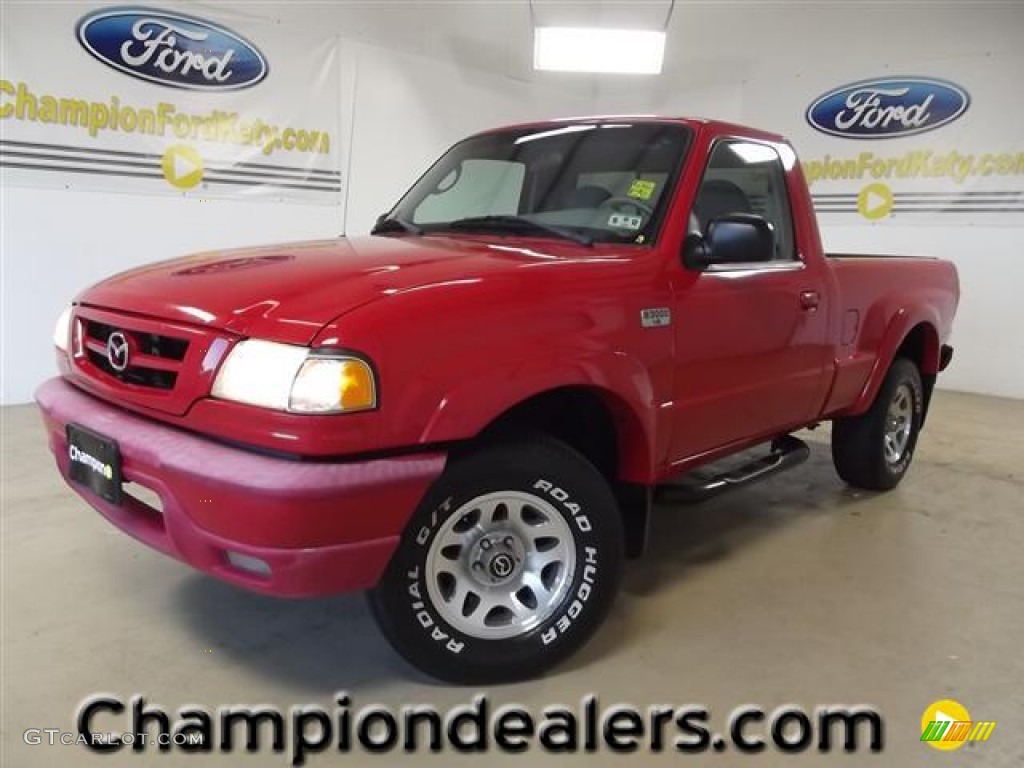 2002 B-Series Truck B3000 Dual Sport Regular Cab - Performance Red / Gray photo #1