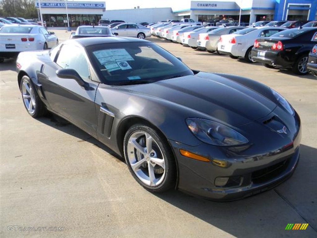 2012 Corvette Grand Sport Coupe - Cyber Gray Metallic / Ebony photo #3