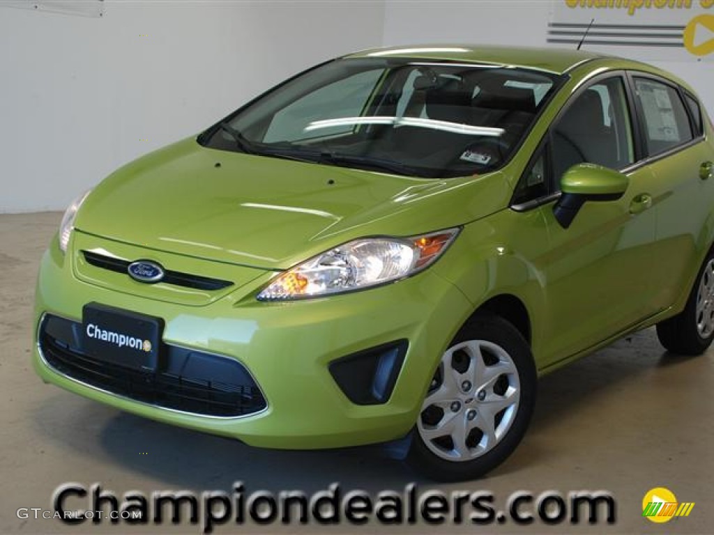 Lime Squeeze Metallic Ford Fiesta