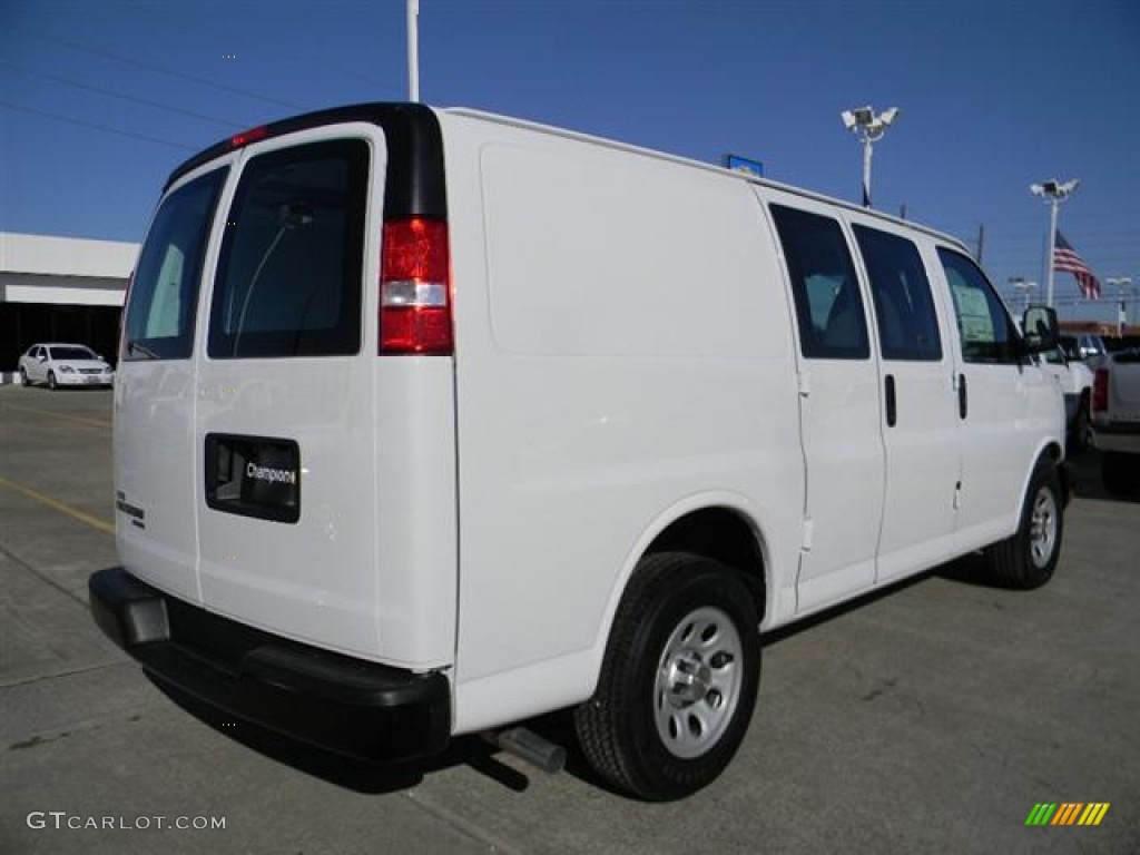2012 Express 1500 Cargo Van - Summit White / Medium Pewter photo #5