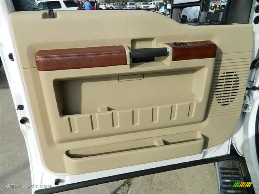 2009 Ford F250 Super Duty King Ranch Crew Cab 4x4 Chaparral Leather Door Panel Photo #59017694