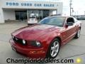 Dark Candy Apple Red 2008 Ford Mustang GT Deluxe Coupe