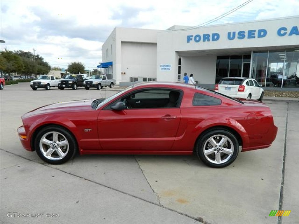 2008 Mustang GT Deluxe Coupe - Dark Candy Apple Red / Dark Charcoal photo #8