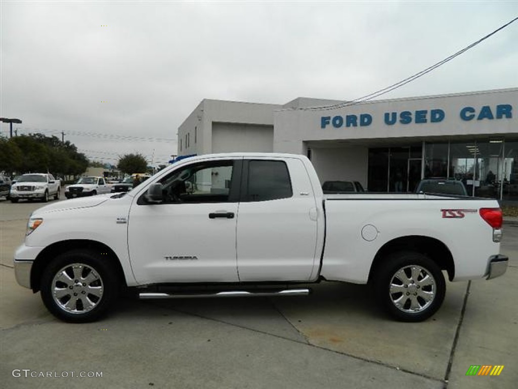 2007 Tundra SR5 TSS Double Cab - Super White / Graphite Gray photo #7