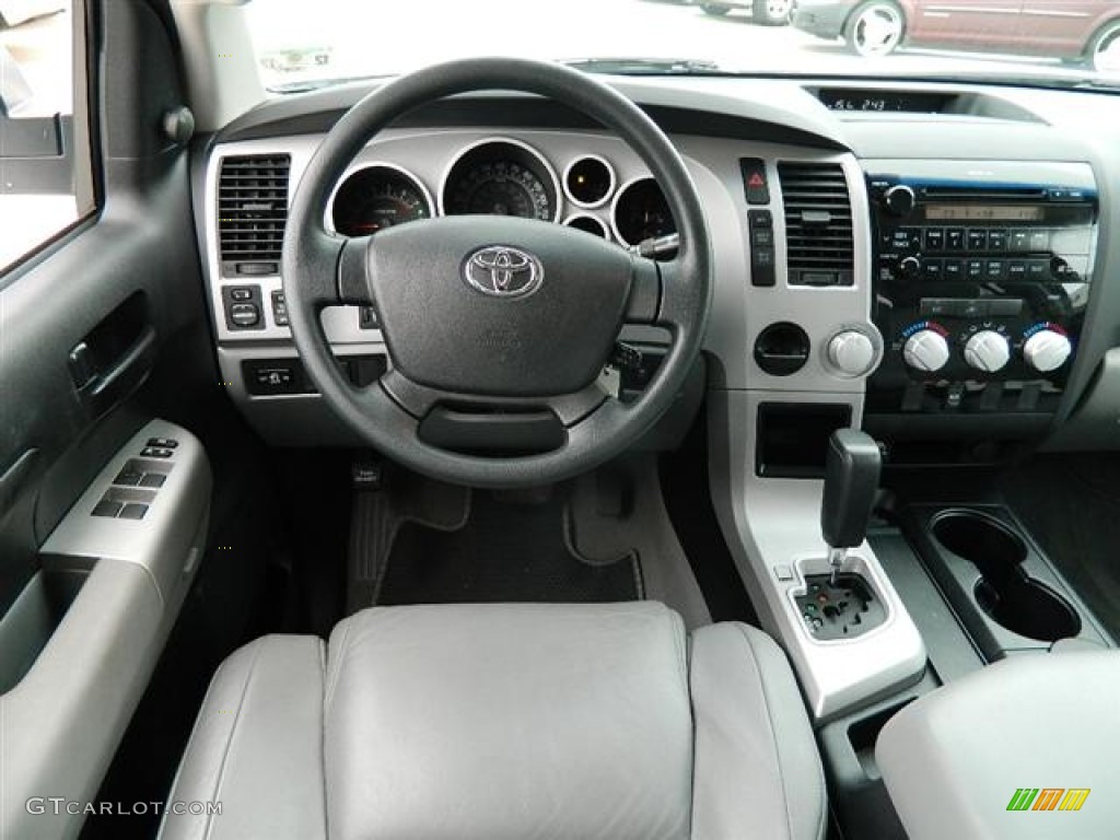 2007 Tundra SR5 TSS Double Cab - Super White / Graphite Gray photo #14