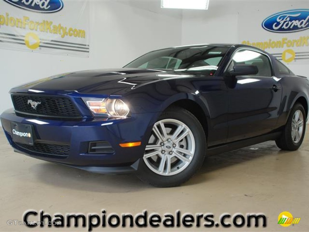 2012 Mustang V6 Coupe - Kona Blue Metallic / Stone photo #1