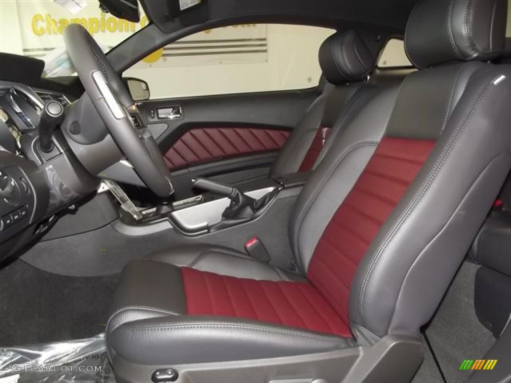 Lava Red/Charcoal Black Interior 2012 Ford Mustang GT Premium Coupe Photo #59021456