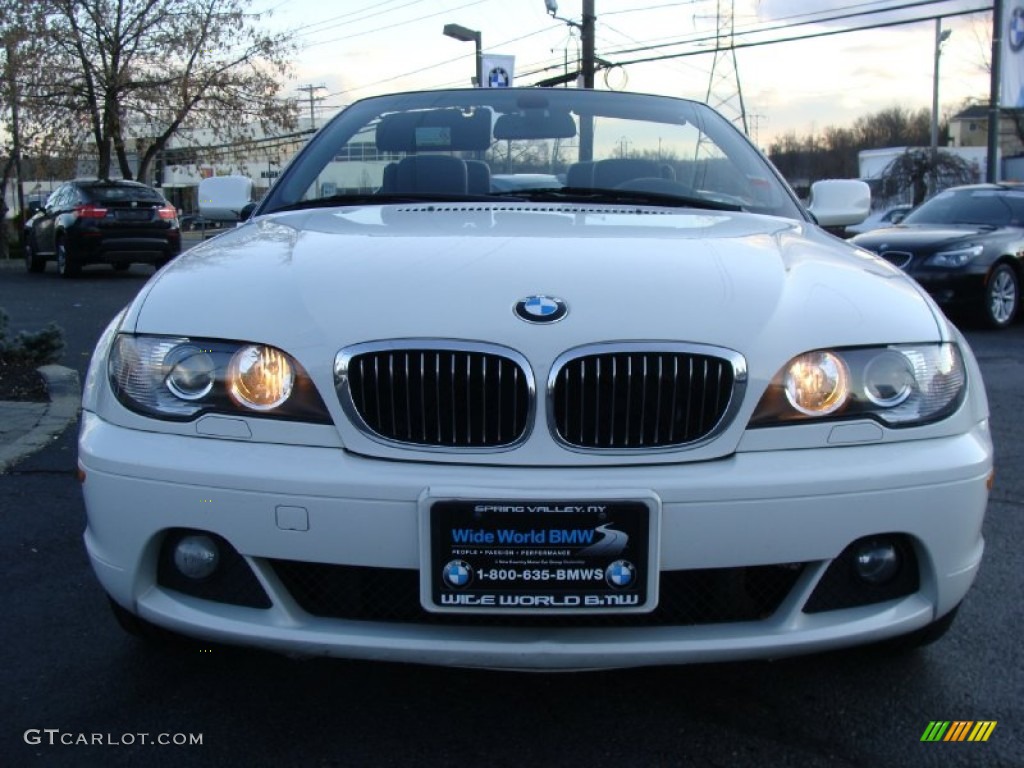 2004 3 Series 325i Convertible - Alpine White / Black photo #2