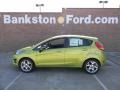 2012 Lime Squeeze Metallic Ford Fiesta SES Hatchback  photo #6