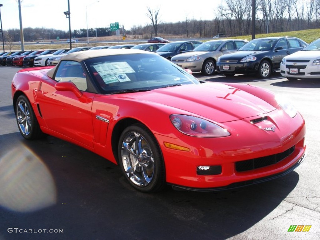 2012 Corvette Grand Sport Convertible - Torch Red / Cashmere photo #5