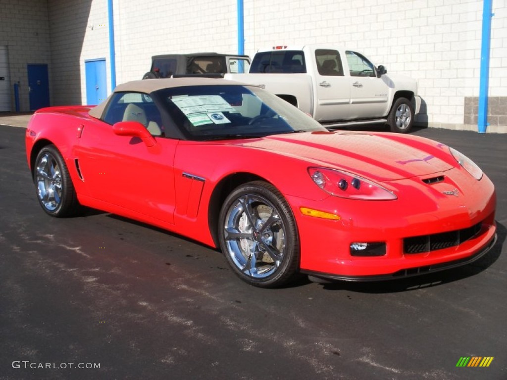 2012 Corvette Grand Sport Convertible - Torch Red / Cashmere photo #9