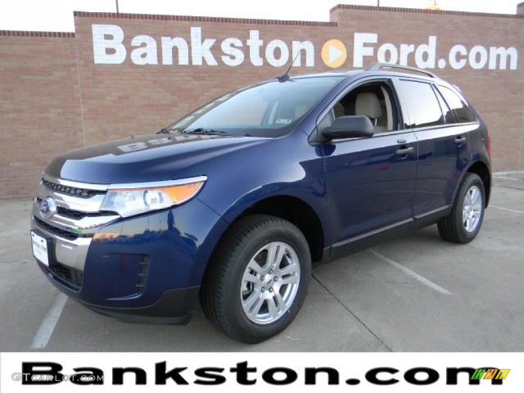 2012 Edge SE - Dark Blue Pearl Metallic / Medium Light Stone photo #1