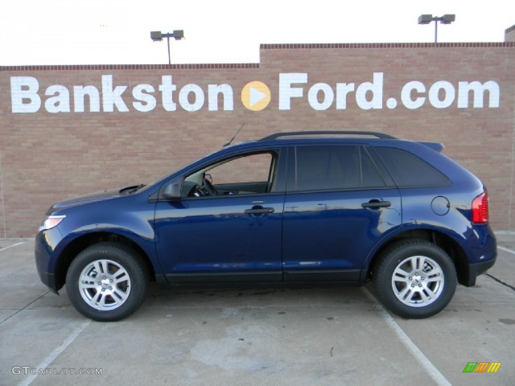 2012 Edge SE - Dark Blue Pearl Metallic / Medium Light Stone photo #6