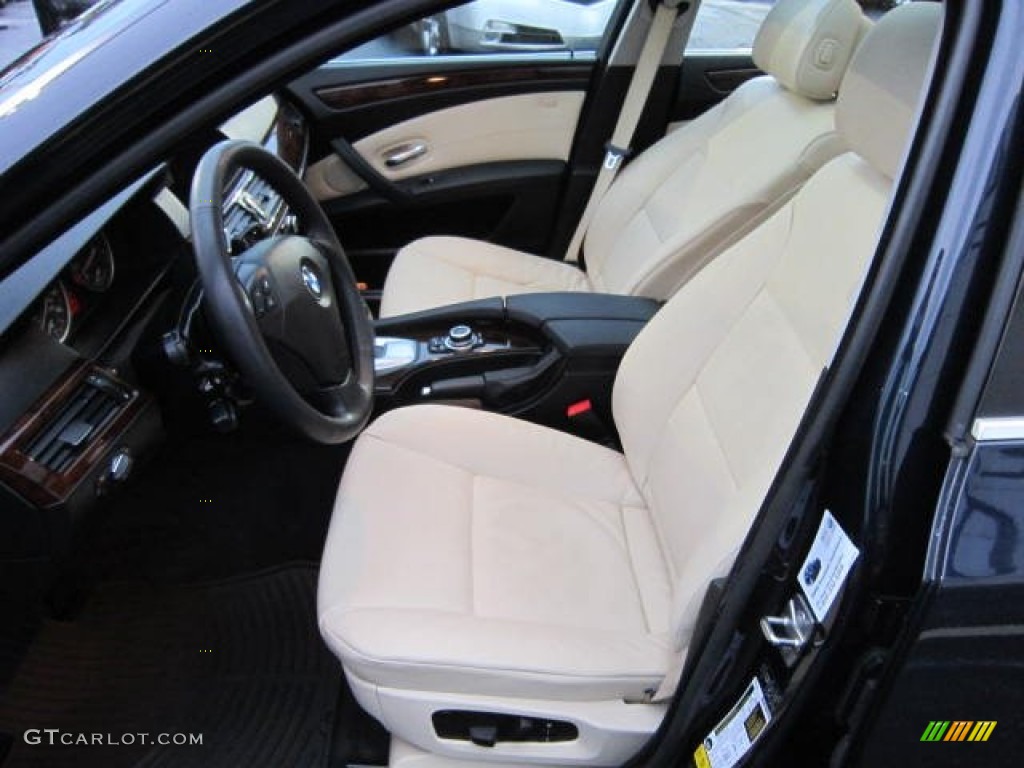 Cream Beige Interior 2010 BMW 5 Series 535i xDrive Sports Wagon Photo #59024649