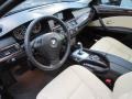 Cream Beige Prime Interior Photo for 2010 BMW 5 Series #59024658