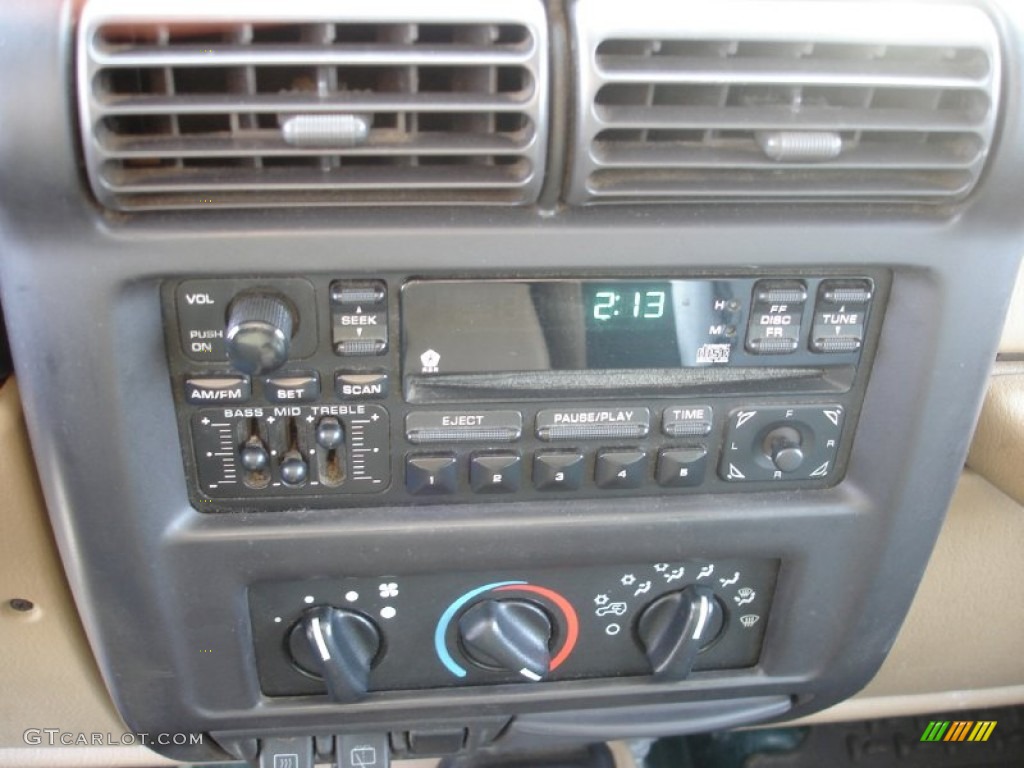 2001 Wrangler Sahara 4x4 - Forest Green / Camel/Dark Green photo #12