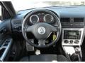 2005 Volkswagen Jetta Black Interior Steering Wheel Photo