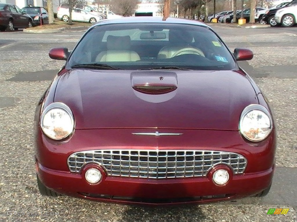 Merlot Metallic 2004 Ford Thunderbird Deluxe Roadster Exterior Photo #59025423
