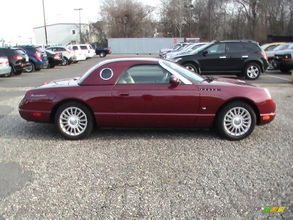 Merlot Metallic 2004 Ford Thunderbird Deluxe Roadster Exterior Photo #59025471